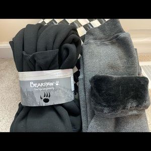 BearPaw Fur Lined Leggings- New!